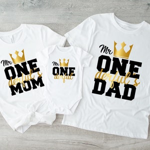 Mr ONEderful First Birthday Shirt: Matching Family Tee