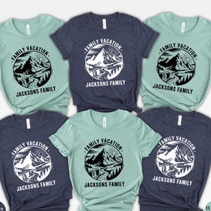 Adventure Awaits Camping Shirt, Custom Family Name Adventure Awaits Shirt, Mountain Shirt, Hiking Shirt, Nature Shirt, Family Camping Shirt