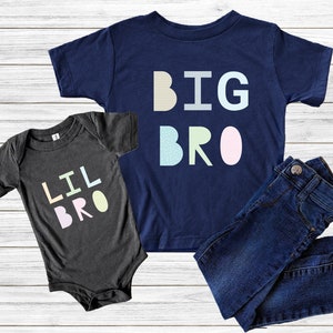 Big Bro Lil Bro Shirts: Brother Matching Set