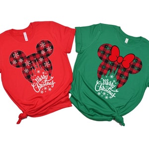 Disney Christmas Minnie Mickey, Matching Christmas Disney shirts, Couples Christmas Shirts, Christmas Family shirts, Disneyland Christmas