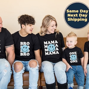 Matching Family One Birthday Shirt,  One Happy Dude Birthday Theme, mini, birthday girl  boy