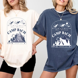 Vintage Camp Bachelorette Comfort Colors Tee: Retro Mountain Bride