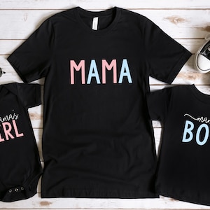 Girl Mama & Mama&#39;s Boy Shirt: Matching Mommy and Me Tee