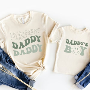 Daddy & Daddy&#39;s Boy Shirt, Father and Son T-Shirts, Dad and Baby Outfit, Daddy and Me Shirt, Father&#39;s Day Gift, Happy