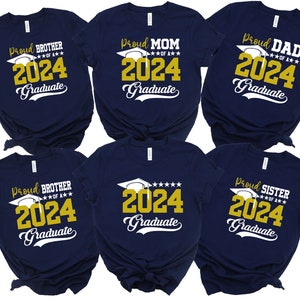 Custom 2024 Graduation T-Shirt: Proud Family Matching Tee