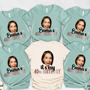 Custom Face Birthday Shirt: Personalized Photo Tee, Funny Party Outfit