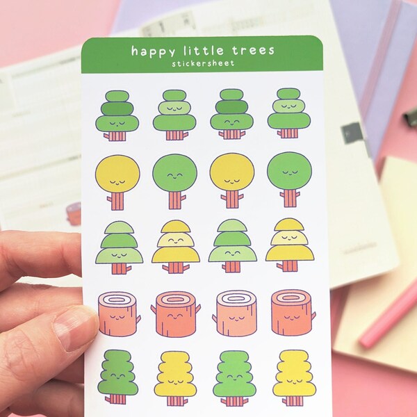 happy little tree sticker sheet