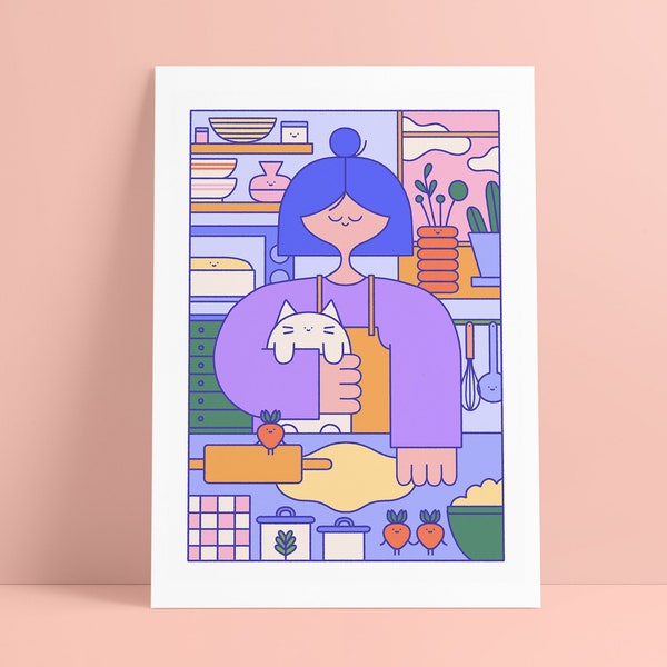 cooking together print