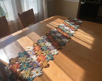 Flower Table Runner Crochet PATTERN