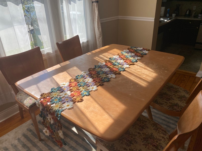 Flower Table Runner Crochet PATTERN Etsy