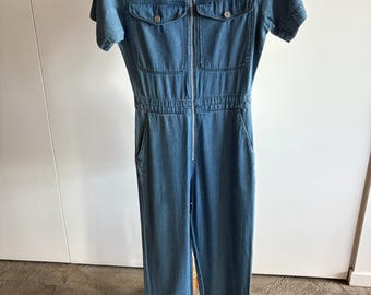 combinaison vintage en jean