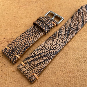 Brown Genuine Ostrich leather watch strap band, leather watch strap, handmade watch strap band 26mm 24mm 22mm 21mm 20mm 19mm 18mm 16mm 14mm