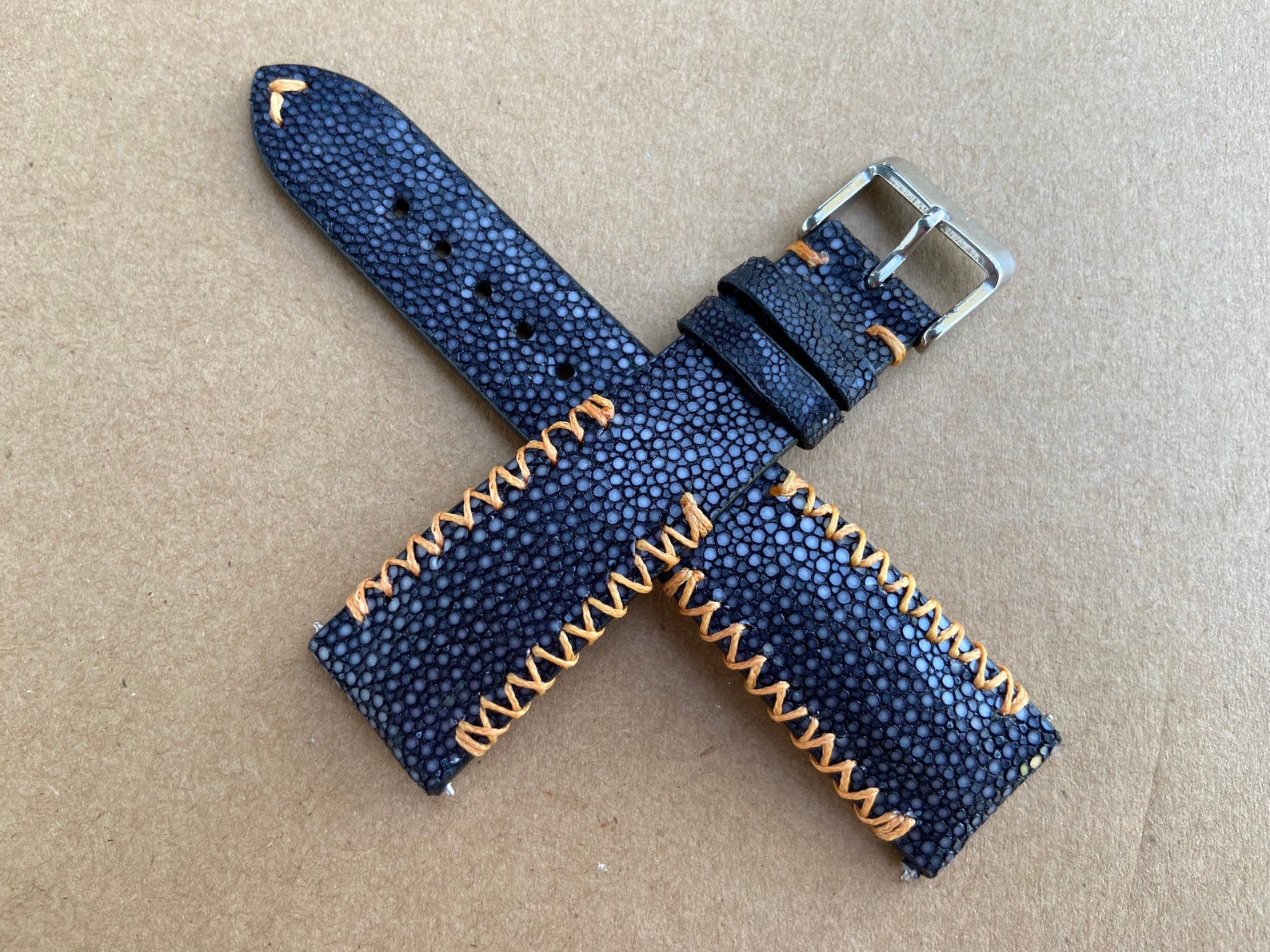 Bracelet De Montre En Cuir Véritable D'alligator/crocodile – Largeurs 18/20/22/24mm, Fabrication Artisanale