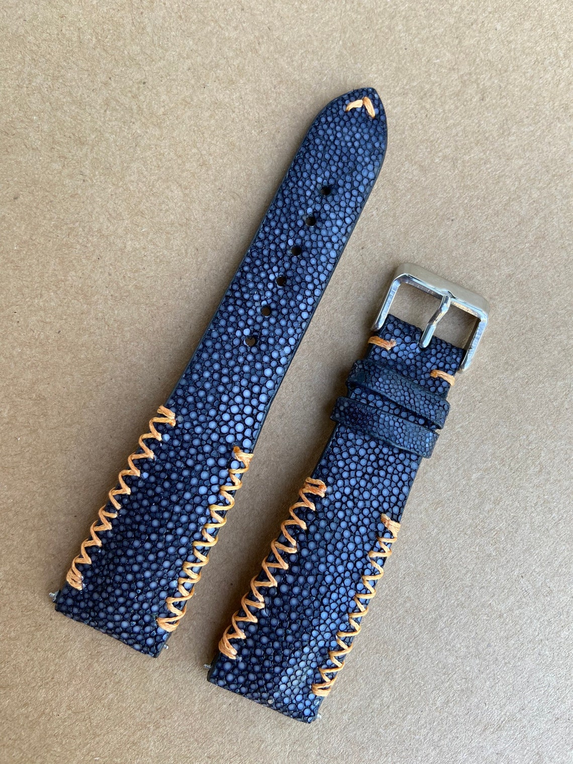 Bracelet 8 Mm Pour Montre Cuir Véritable - Boutique De Montres Et De