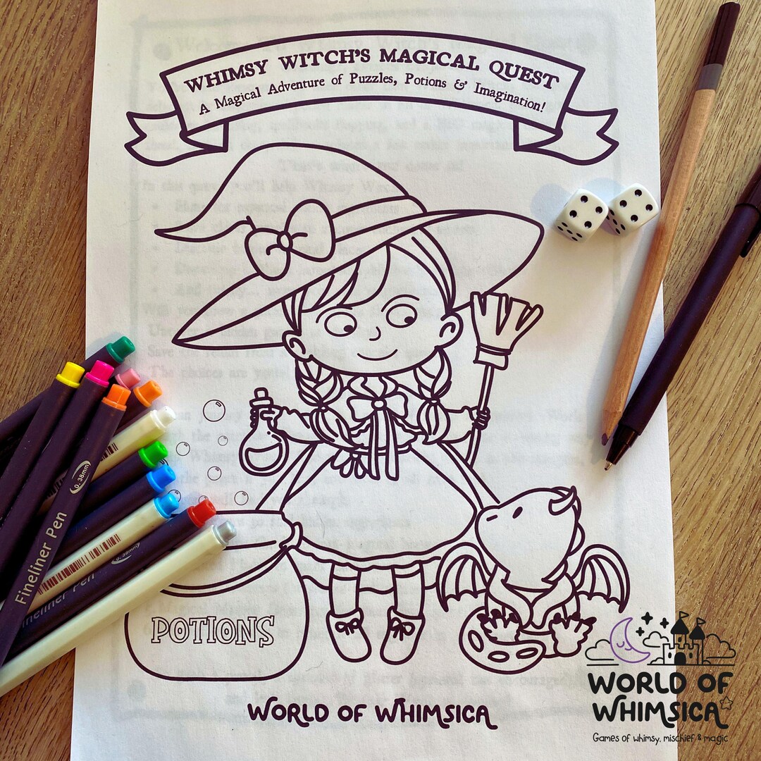 Whimsy Witch's Magical Quest | Printable Activity Pack | Storytelling ...