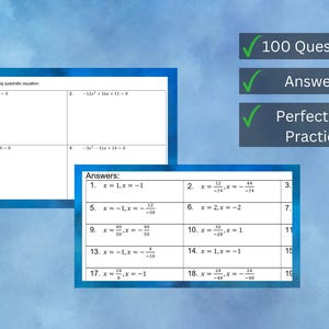 Master Quadratic Factorization: 100 Algebra Practice Problems for Students
