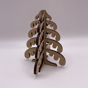 Tarjeta 3D personalizada con forma de árbol que gotea. Regalo para buzón desplegable. Decoración de interiores. Recuerdo de madera