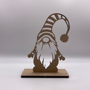 Carte de Noël 3D personnalisée Gonk. Bricolage cadeau boîte aux lettres pop-up. Décoration de Noël d'intérieur. Souvenir en bois
