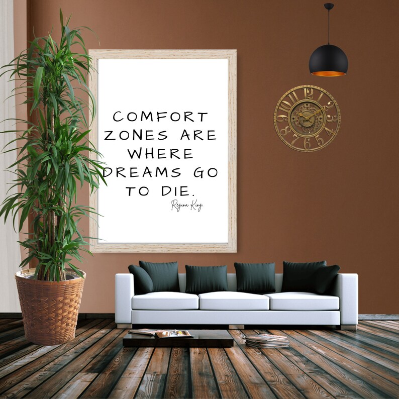 Zone Comfortprintable Quotesmotivational Print Wall - Etsy UK