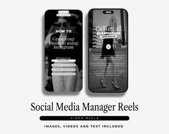 ソーシャルメディアマネージャー向けInstagram動画リール、ソーシャルメディアマネージャー向けテンプレート、バイラルInstagramリール、ソーシャルメディアエージェンシー向けリール