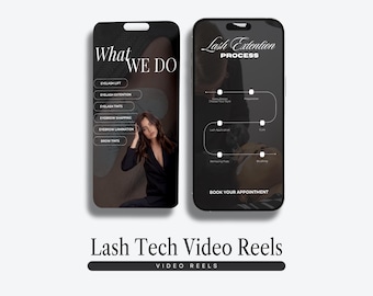 Lash tech Instagram Video Reels, Lash Tech Templates, Lash tech Artist Social Media, Lash Content Viral Reels