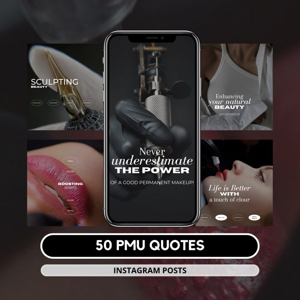 50 Permanent Makeup Instagram Quotes I PMU Artist I PMU templates I PMU quotes I Permanent Makeup Instagram I Lip Blush I Brow Tattoo