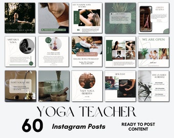 Yoga Instagram Template I Yoga Instagram Post I Yoga Teacher Templates I Yoga Studio Templates I Yoga Social Media I Instagram Post