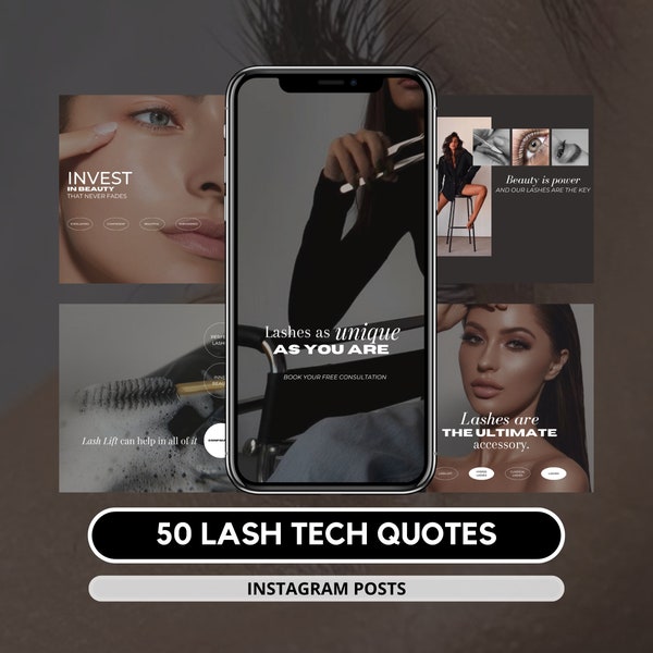 50 Lash Tech Instagram Quotes I Lash Artist I Lash templates I Lash quotes I Lash Lift Instagram I Lash Extension Instagram I Lash Templates