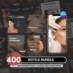 400 Botox Instagram Templates I Botox Instagram I  Nurse Injector Instagram I Botox Post I Med Spa Templates I Botox Templates