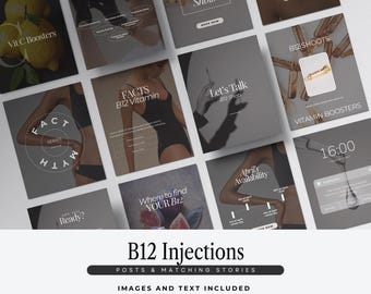 B12 Injection Social Media Template: DIY Canva Beauty Flyer (digital Download) - Etsy B12 Injection Social Media Template: DIY Canva Beauty Flyer (digital Download) - Etsy