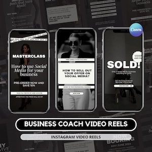 Business Coach Instagram Video Reel Templates I Social Media Manager Instagram Reels I Business Coach Templates I Coaching Instagram Post