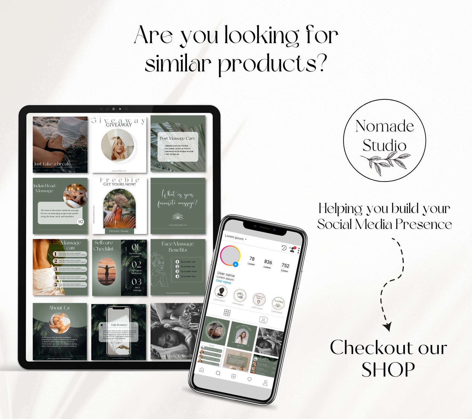 Printable Gift Card Template I Massage Therapist Gift - Etsy