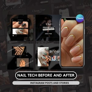 Nail Technician Instagram Templates I Nail Tech Tech Instagram Post I Nail Artist Post I Manicurist Instagram I Gel Nails Templates