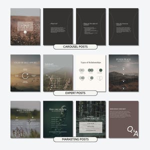 Psychologist Instagram Templates, Mental Health Posts and Stories, Therapist Templates (Digital Download) image 5