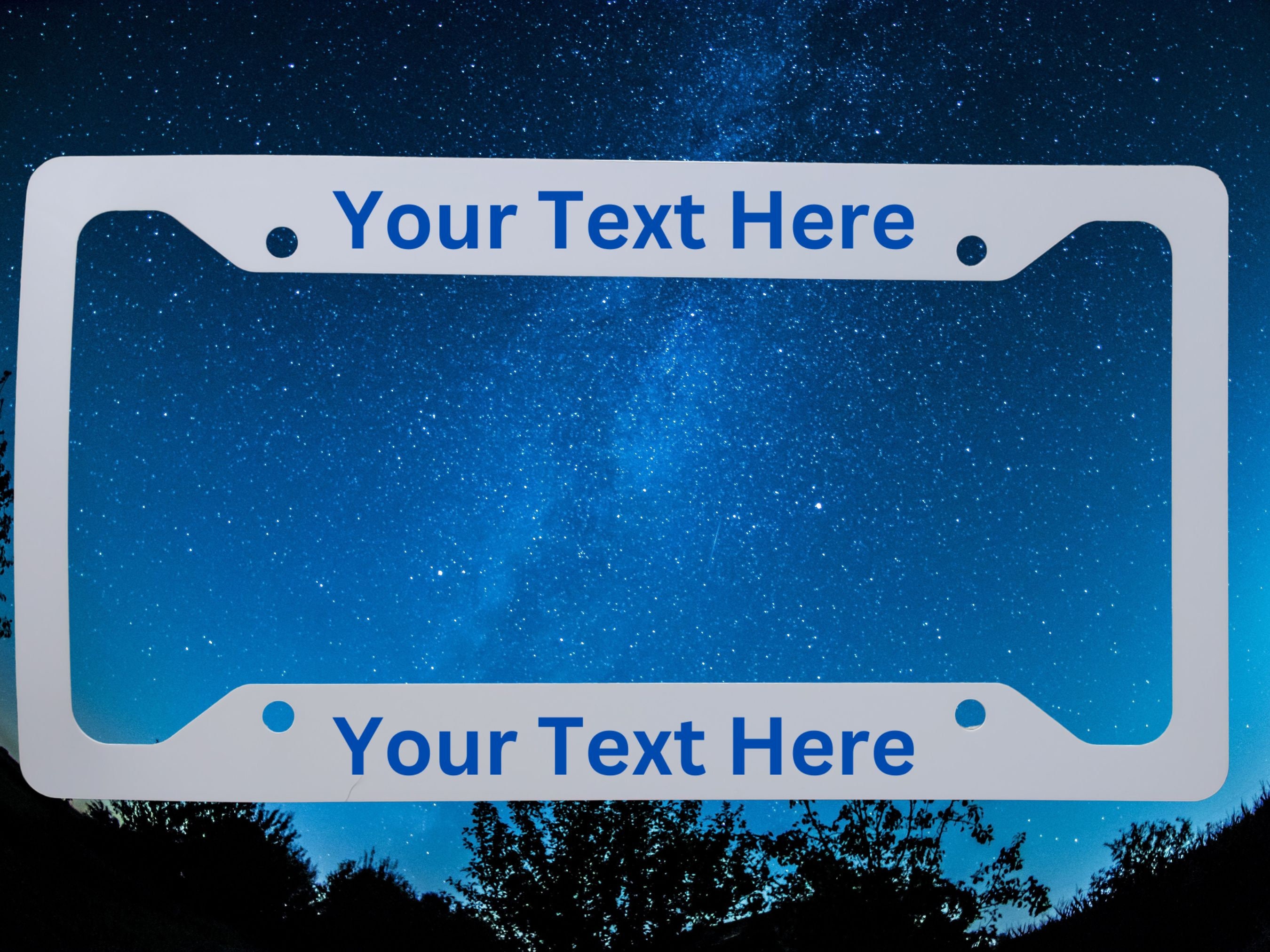 Custom License Plate Frame Personalized License Plate Frame Etsy