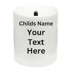 Personalized Coin Bank - Kids Coin Bank - Boy Girl Money Bank - Great Gift for Kids or Adults
