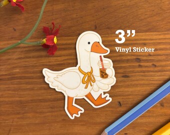 Coffee Goose Vinyl Sticker