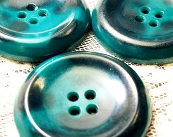Green Buttons For Womens Coat 34.7mm | Lavahorn Marbled Button Jacket 06-380-26