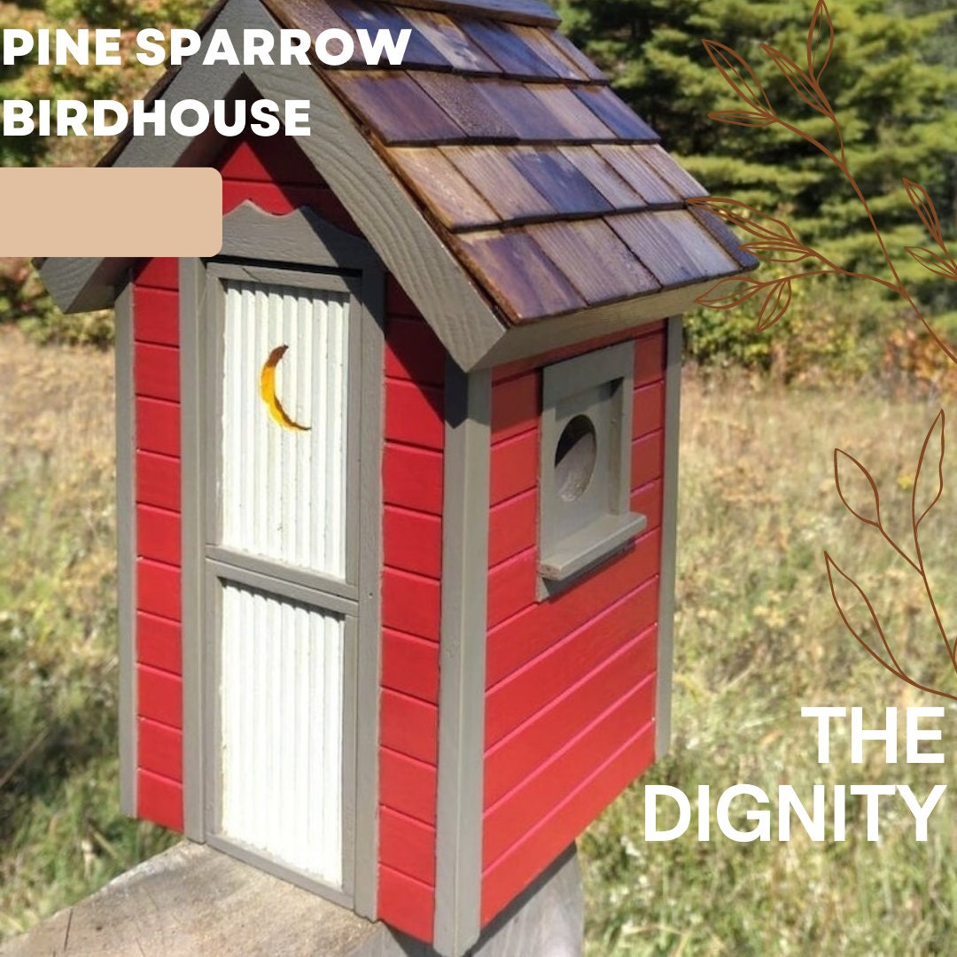 SPARROW BIRDHOUSE CUSTOM by Nestedaloftartisans Traditional Etsy