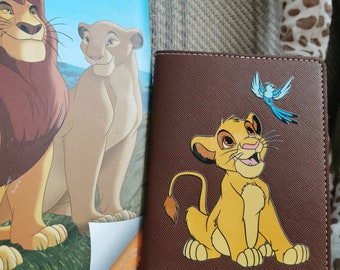 My first baby passport case kids Simba Lion king Disney Cartoon Baby shower gift Birthday Christmas Traveling accessories personalized child