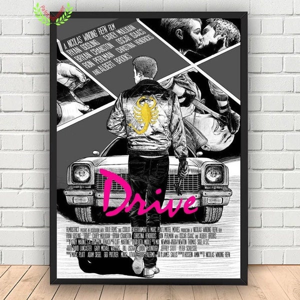 Drive Movie Poster, Canvas Wall Art Decor, Canvas Art Print, Famaliy Home Decor