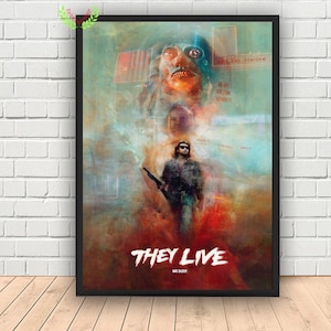 They Live Movie Poster, Canvas Wall Art Decor, Canvas Art Print, Famaliy Home Decor