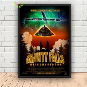 Gravity Falls Movie Poster, Canvas Wall Art Decor, Canvas Art Print, Famaliy Home Decor