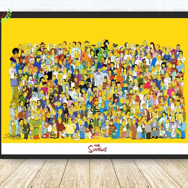 Die Simpsons TV-Serie Poster, Leinwand Wand Kunst Dekor, Leinwand Kunst Druck, Familie Home Decor