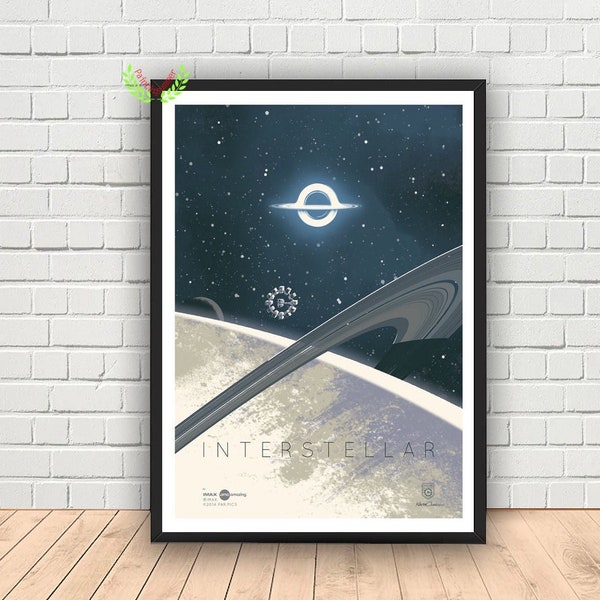 Interstellar Movie Poster, Canvas Wall Art Decor, Canvas Art Print, Famaliy Home Decor