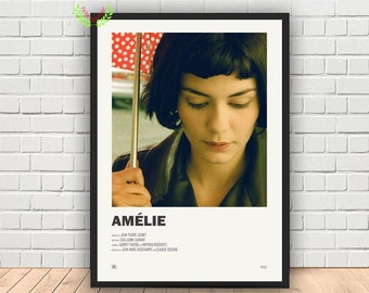 Amelie Movie Poster, Canvas Wall Art Decor, Canvas Art Print, Famaliy Home Decor