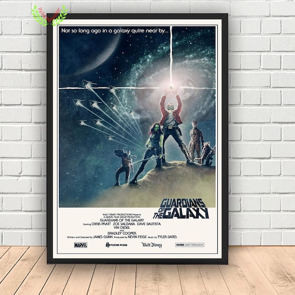 Guardians Of The Galaxy Movie Poster, Canvas Wall Art Decor, Canvas Art Print, Famaliy Home Decor