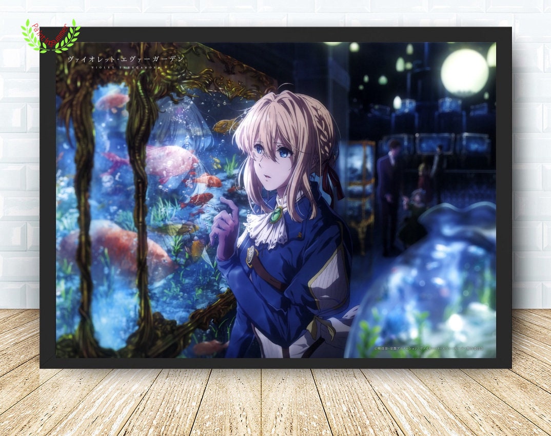 Violet Evergarden Aquarium Movie Poster, Canvas Wall Art Decor, Canvas
