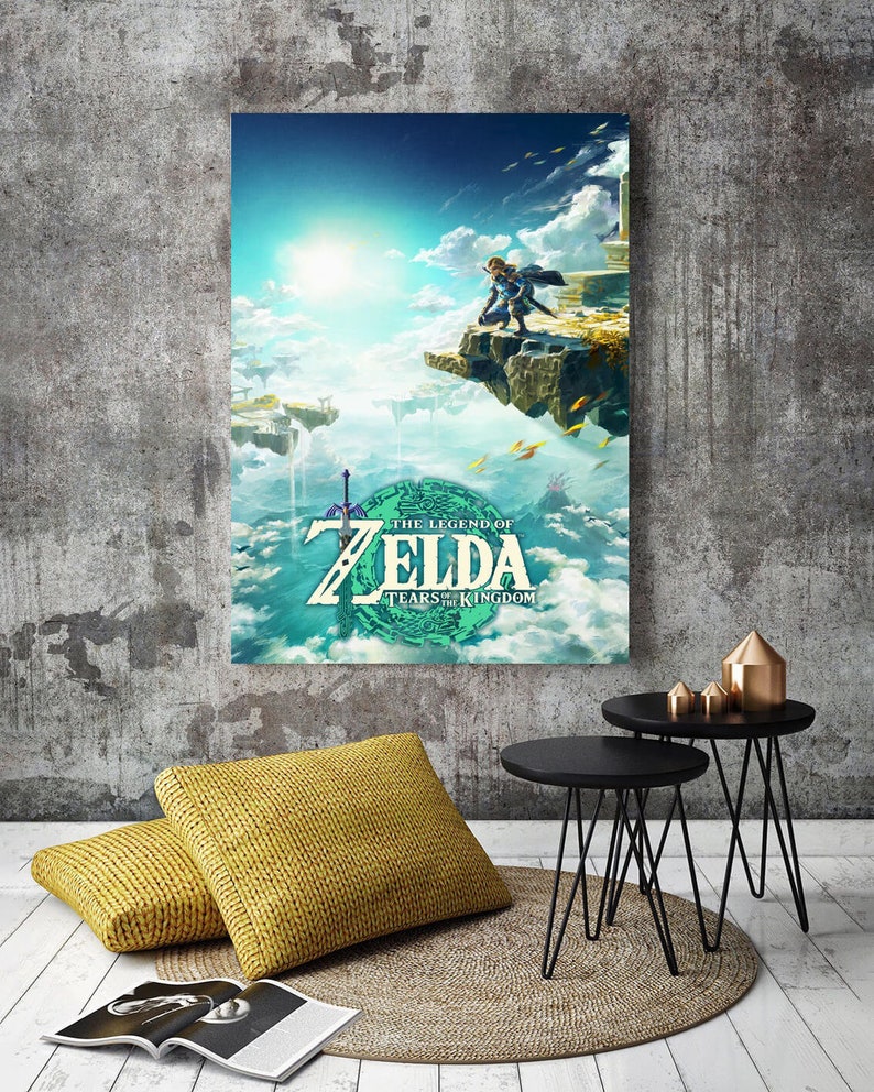 The Legend of Zelda Tears of the Kingdom Poster, Canvas Wall Art Decor