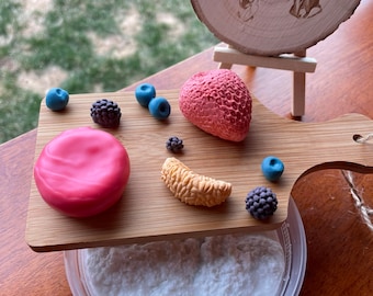 Wax Cracking Slime Charcuterie Board Kit: Fruit & Cheese Snow Fizz Slime